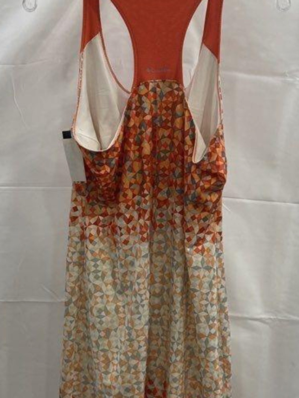 Columbia Women's Mosaic Pattern Built-In Bra Active Tank Dress Sz M - Picture 2 of 3